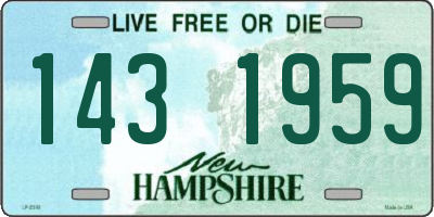 NH license plate 1431959