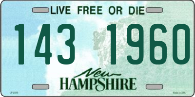 NH license plate 1431960