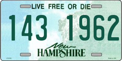 NH license plate 1431962