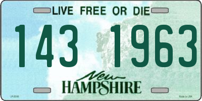NH license plate 1431963