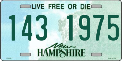 NH license plate 1431975
