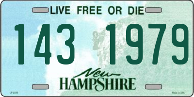 NH license plate 1431979