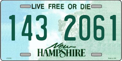 NH license plate 1432061