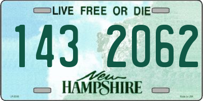 NH license plate 1432062