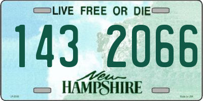 NH license plate 1432066