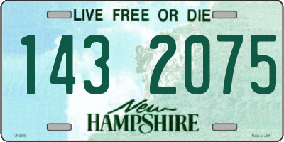 NH license plate 1432075