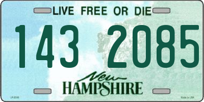 NH license plate 1432085