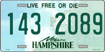 NH license plate 1432089