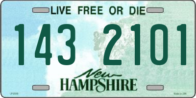 NH license plate 1432101