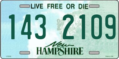 NH license plate 1432109