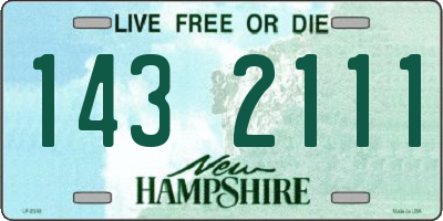 NH license plate 1432111