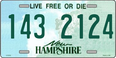 NH license plate 1432124