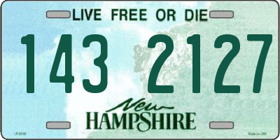 NH license plate 1432127