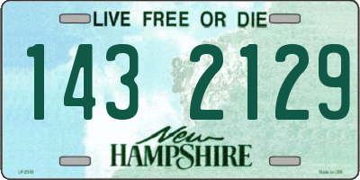 NH license plate 1432129