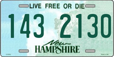 NH license plate 1432130