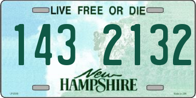 NH license plate 1432132