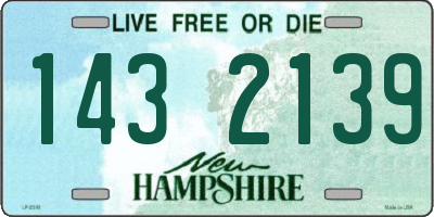 NH license plate 1432139