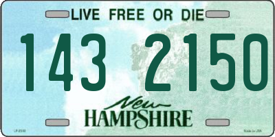 NH license plate 1432150