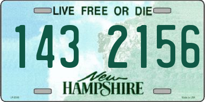NH license plate 1432156