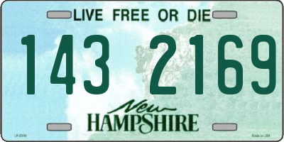 NH license plate 1432169