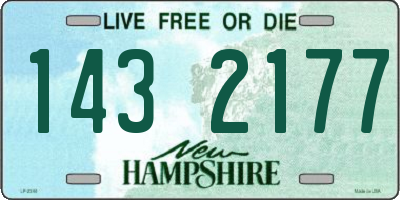 NH license plate 1432177