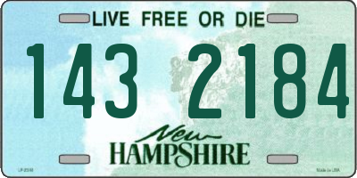 NH license plate 1432184