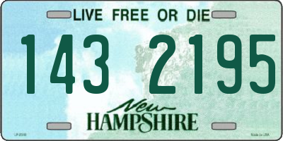 NH license plate 1432195