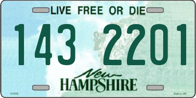 NH license plate 1432201