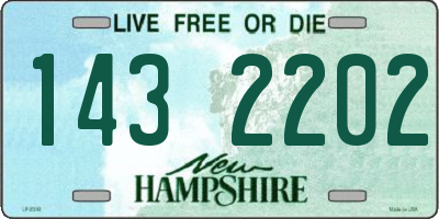 NH license plate 1432202