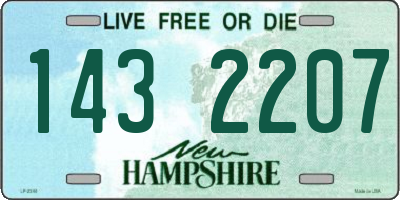 NH license plate 1432207
