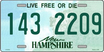 NH license plate 1432209