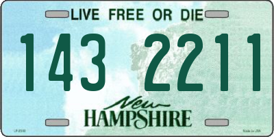 NH license plate 1432211