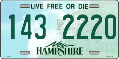 NH license plate 1432220