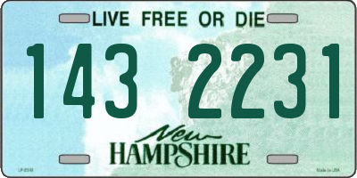 NH license plate 1432231