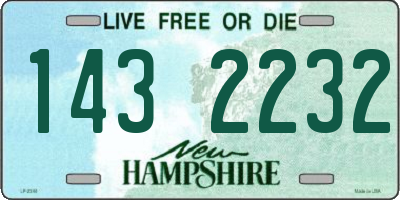 NH license plate 1432232