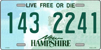 NH license plate 1432241