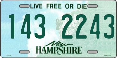NH license plate 1432243