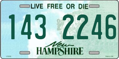 NH license plate 1432246