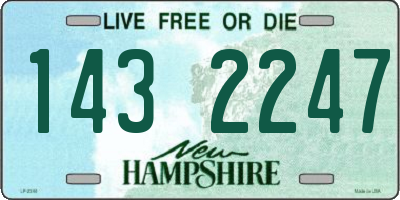 NH license plate 1432247