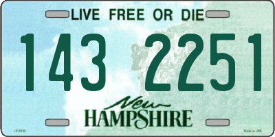 NH license plate 1432251