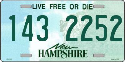NH license plate 1432252