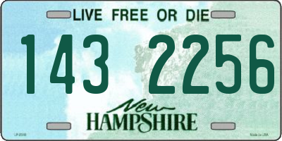 NH license plate 1432256