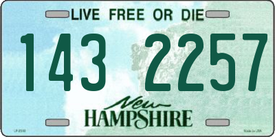 NH license plate 1432257