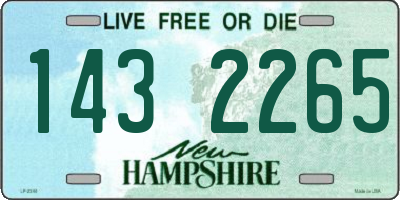NH license plate 1432265