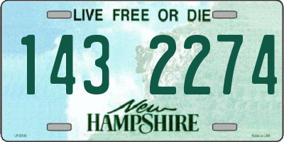 NH license plate 1432274