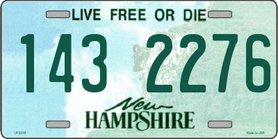 NH license plate 1432276