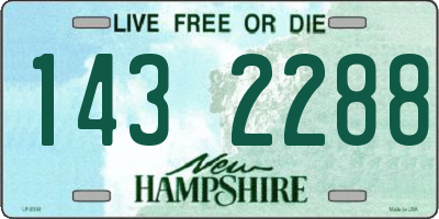 NH license plate 1432288