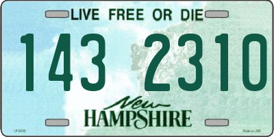NH license plate 1432310