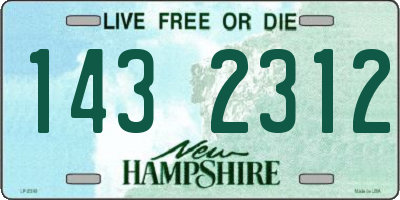 NH license plate 1432312
