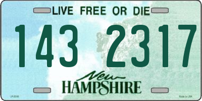 NH license plate 1432317
